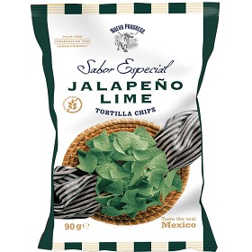 Bild på Nuevo Progreso Totopos Jalapeño & Lime Tortillachips 90g