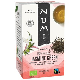 Bild på Numi Organic Tea Jasmine Green Jasmin Flowers 18 tepåsar