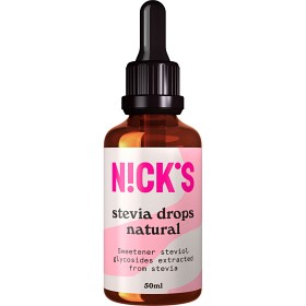 Bild på Nicks Stevia Drops Natural 50 ml