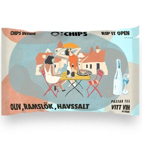 Bild på Ö-Chips Vitt Vin - Chips Oliv, Ramslök & Havssalt 50g