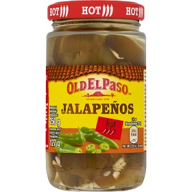 Bild på Old El Paso Sliced Green Jalapeños 250g