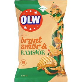 Bild på OLW Brynt Smör & Ramslök Chips 275g