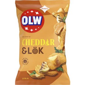 Bild på OLW Chips Cheddar & Lök 275g