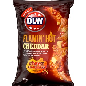 Bild på OLW Chips Flamin Hot Cheddar 275g
