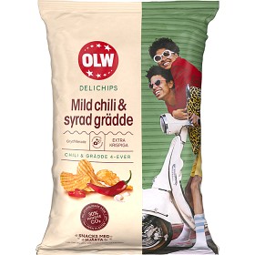 Bild på OLW Delichips Mild Chili & Syrad Grädde 150g