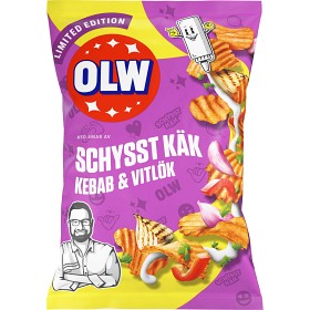 Bild på OLW Chips Schysst Käk Kebab & Vitlök 250g