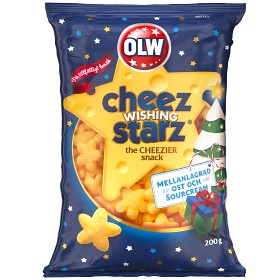 Bild på OLW Ostbågar Cheez Wishing Starz 200g