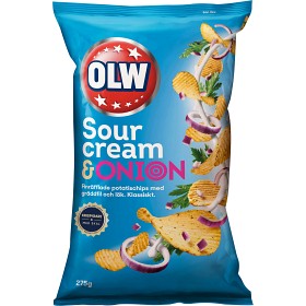 Bild på OLW Chips Sourcream & Onion 275g