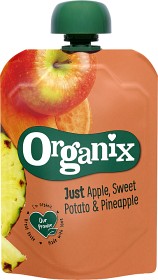 Bild på Organix Äpple, Sötpotatis & Ananas klämpåse 100 g
