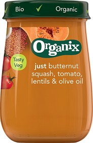 Bild på Organix  Butternut, Squash, Tomat, Linser & Olivolja 190 g