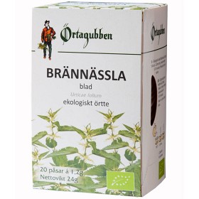 Bild på Örtagubben Brännässla blad örtte 20 tepåsar
