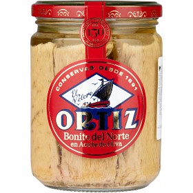 Bild på Ortiz Bonito del Norte Vit Tonfisk i Olivolja Glasburk 400g