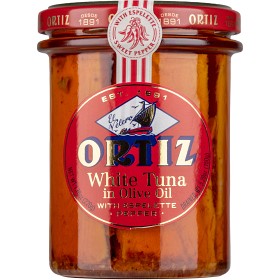 Bild på Ortiz Vit Tonfisk Bonito del Norte med Espelette Glasburk 220g