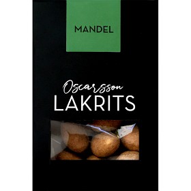 Bild på Oscarssons Lakritsmandel i Vit Choklad 150g