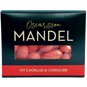 Bild på Oscarssons Mandel Vit Choklad & Jordgubb 130g
