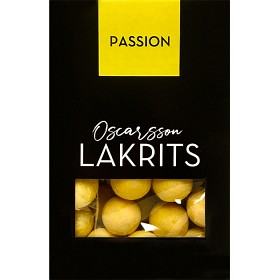 Bild på Oscarssons Passionsfrukt, Choklad & Lakrits 150g