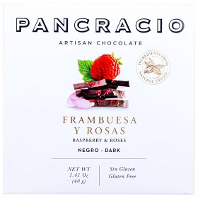 Bild på Pancracio Mörk Choklad med Hallon & Rosor 40g