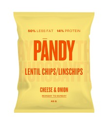 Bild på Pändy Lentil Chips Cheese & Onion 40 g