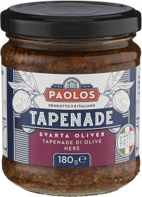 Bild på Paolos Tapenade Svarta Oliver 180 g