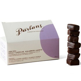 Bild på Pärlans Kola i Choklad Udda Bitar Kalabrisk Lakrits 175g
