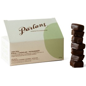 Bild på Pärlans Kola i Choklad Udda Bitar Pistagenöt 175g