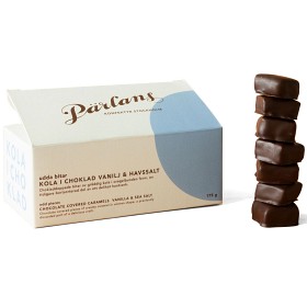 Bild på Pärlans Kola i Choklad Udda Bitar Vanilj & Havssalt 175g