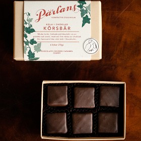Bild på Pärlans Konfektyr Kola i Choklad Körsbär 75g