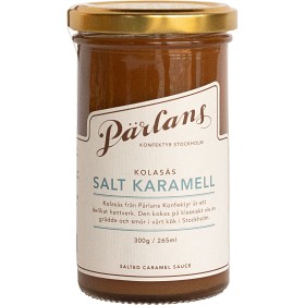 Bild på Pärlans Konfektyr Kolasås Salt Karamell i Burk 300g