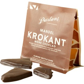 Bild på Pärlans Konfektyr Krokant med Mandel & Mörk Choklad 70g