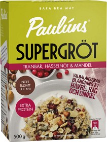 Bild på Paulúns Supergröt Tranbär Hasselnöt Mandel 500 g