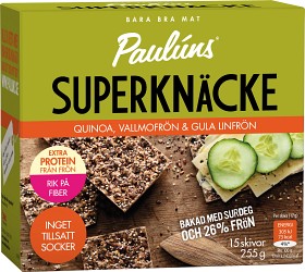Bild på Paulúns Superknäcke Quinoa 255 g