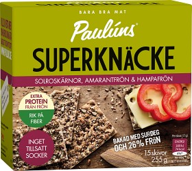 Bild på Pauluns Knäckebröd Solroskärnor 255 g