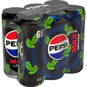 Bild på Pepsi Lime Max Läsk 6x33cl