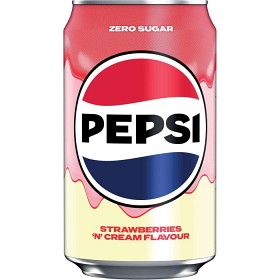 Bild på Pepsi Strawberry & Cream Zero 33cl