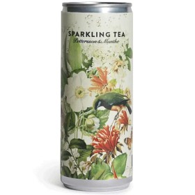 Bild på Pettersson & Munthe Sparkling Tea Grönt Te & Rabarber Burk 250ml