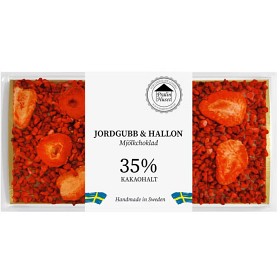 Bild på Pralinhuset 35% Choklad Jordgubb & Hallon 100g