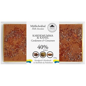 Bild på Pralinhuset 40% Choklad Kardemumma & Kanel 100g