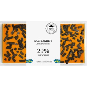 Bild på Pralinhuset Apelsinchoklad Saltlakrits 100g