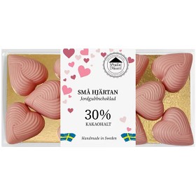 Bild på Pralinhuset Chokladhjärtan Jordgubb 100g