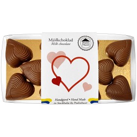 Bild på Pralinhuset Chokladhjärtan Mjölkchoklad 40% Kakao 100 g