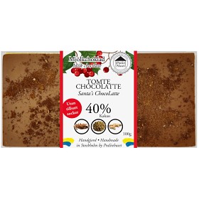 Bild på Pralinhuset Chokladkaka 40% Tomte ChocoLatte utan tillsatt socker 100g