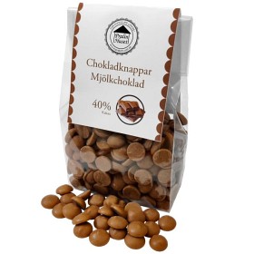 Bild på Pralinhuset Chokladknappar 40% Mjölkchoklad 150g