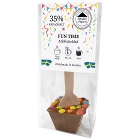 Bild på Pralinhuset Drickchoklad 35% Mjölkchoklad Fun Time 50g