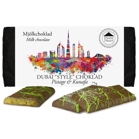 Bild på Pralinhuset Dubai ’Style’ Chokladkaka Pistage & Kunafa 75g