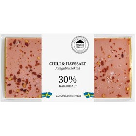 Bild på Pralinhuset Jordgubbschoklad Chili & Havssalt 100g
