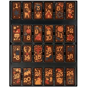 Bild på Pralinhuset Julkalender Mörk Choklad 200g