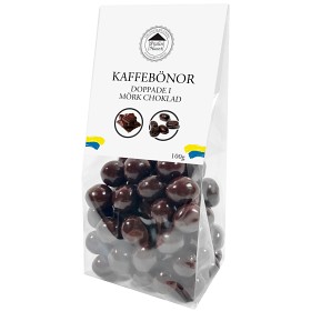 Bild på Pralinhuset Kaffebönor Mörk Choklad 100g