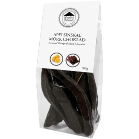 Bild på Pralinhuset Syltade Apelsinskal Mörk Choklad 100g