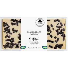 Bild på Pralinhuset Vit Choklad Saltlakrits 100g