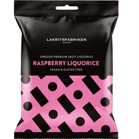 Bild på Lakritsfabriken Premium White Salty Raspberry Liquorice 100 g